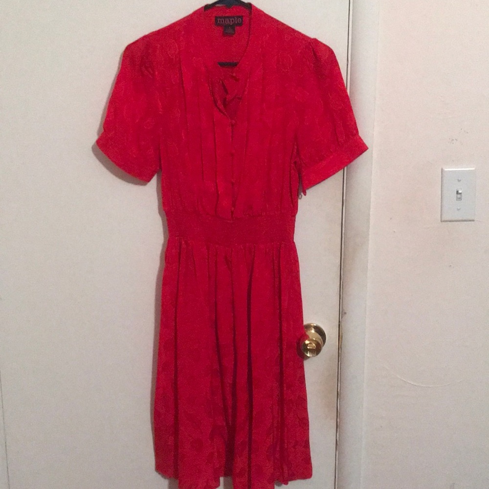 Anthropologie Red dress